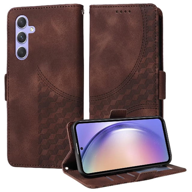 Funda GANGXUN para Samsung Galaxy A54 5G con diseño acolchado elegante, cuero PU, protección total y ajuste preciso