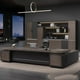 thumbnail image 5 of Black Boss Office Reception Desk Conference Floor Free Shipping Luxury Computer Desks Home Corner Bureau Meuble Home Furniture My Lux Decor Round, 5 of 10