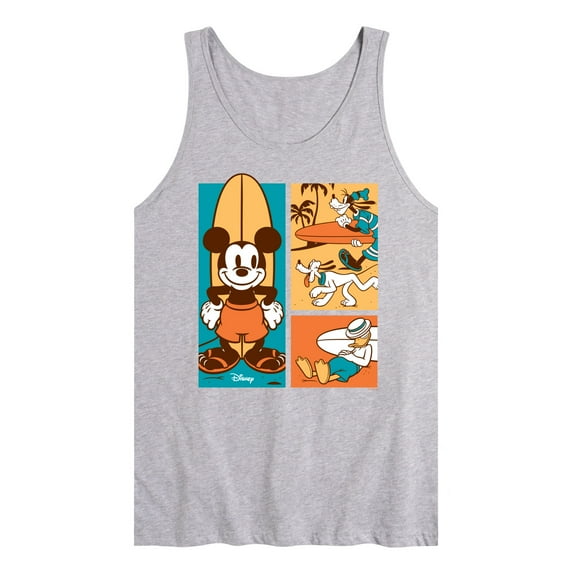 Disney - Mickey & Friends - Donald Duck, Goofy, & Pluto - Sun, Sand, & Surf - Men's Jersey Tank Top