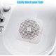 thumbnail image 5 of Tapa de desagüe cuadrada para ducha TPR de 5,7 pulgadas, tapón de silicona plano para baño y cocina, filtro gris/blanco, protección de desagüe de ducha WD.WDQZL Hogar, 5 of 7