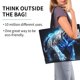 thumbnail image 2 of Fotbe Futuristic Blue Light White Tiger Bolsa Tote Estética de Lona con Estampado para Mujer - Bolsa Reutilizable de Hombro Casual para Vacaciones, Compras, Trabajo y Gimnasio, 2 of 8