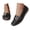 Black, variant on Women's Comfortable Penny Loafers Casual Slip on Walking Flat Shoes Business Work Office Driving Mocs Boat Shoes White 8