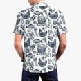 thumbnail image 4 of Balery Chicken And Fish Printed Men’s Short Sleeve Polo Shirt, Midweight Men's Shirt,Golf Polo shirts -3X-Large, 4 of 9