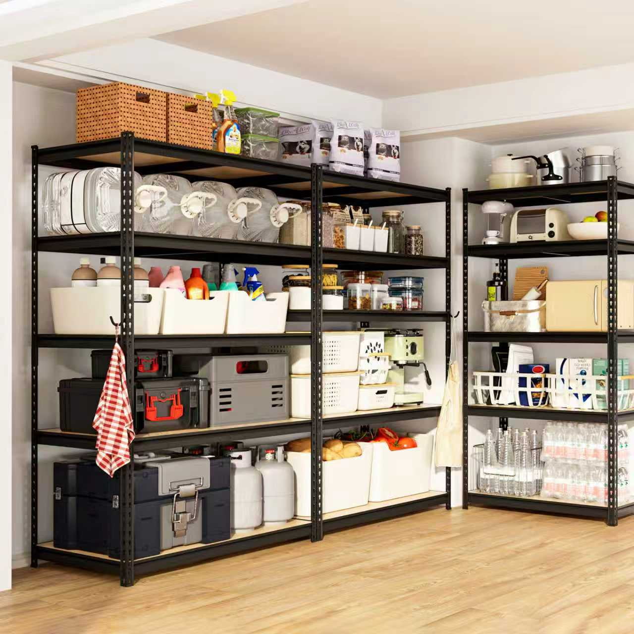 DYNALOAD 6000 lb Heavy Duty Garage Shelving Unit, 5-Tier Adjustable Metal Storage Shelves, 36" W x 18" D x 72" H