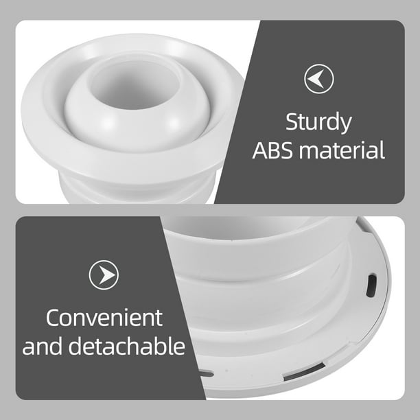 unbranded Ventilación Decorativa Para Aire Acondicionado Con Rotación Total Y Construcción Duradera ABS