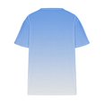 thumbnail image 4 of ABATAB Plus Size Tops for Women Gradient Casual Summer T Shirts V Neck Short Sleeve Basic Loose Fitted Clothes, 4 of 5