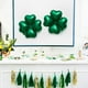 thumbnail image 2 of KAKOWELY 24 globos de aluminio creativos para el Día de San Patricio, con forma de corazón y trébol, adorno para fiesta (verde), 2 of 5