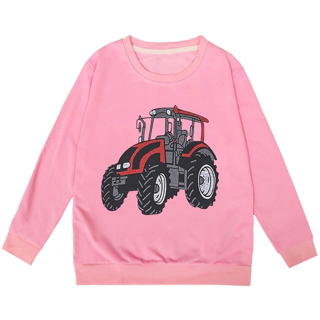 Survêtement Garçon Manches Longues Imprimé Chandail en Molleton Surdimensionné Col Rond Automne Hiver Vêtements Garçons 3-4 Ans