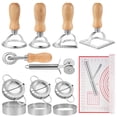 thumbnail image 2 of Dumpling Maker Kit Set, 15 PCS Empanadas Press, Ravioli Cutter, Pasta Cutter Wheel And Baking Mat For Ravioli, Stainless Sharp Dumpling Making Tool, 2 of 8