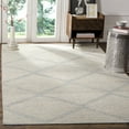 thumbnail image 2 of SAFAVIEH Montauk Bailey Geometric Cotton Area Rug, Light Blue, 4' x 4' Square, 2 of 6