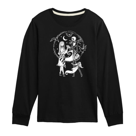 Disney - The Nightmare Before Christmas - Moonlit Love - Toddler & Youth Long Sleeve Graphic T-Shirt