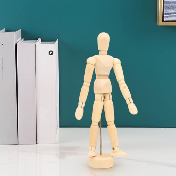 Dvkptbk Flexible Joint Puppet Wooden Puppet Ornament Mannequin Mini Toy Drawing Doll Human Figure Ornament Figure Drawing Model Manikin Figure Drawing Figure Manikin Body Movable Manikin Toy