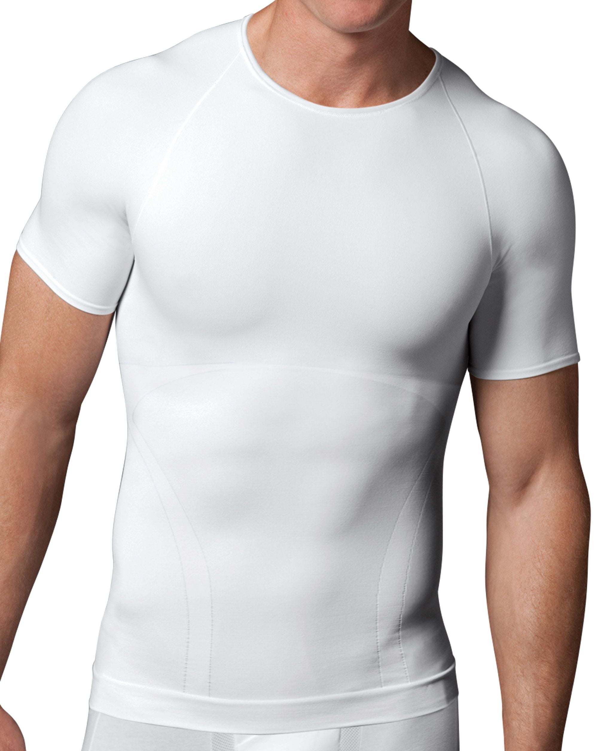 Spanx - Spanx NEW White Mens Size XL Short Sleeve Compression Tee T ...
