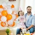 thumbnail image 6 of 50PCS Orange And White Balloon Set Perfect For Parties Celebrations Weddings Birthdays Baby Showers, 6 of 7