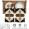 thumbnail image 6 of Southwestern Aztec Microfiber Kitchen Towel, Retro National Style Brown Abstract Soft Absorbent Dish Towels, Quick Drying Washable Dishcloths for Kitchen Cleaning, Drying Dishes, 18x28 Inches, 6 of 9