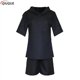 thumbnail image 1 of Anime japonés Tokyo Ghoul Cosplay Kaneki Ken Cosplay disfraz chaqueta con capucha pantalones cortos conjunto completo trajes hombres uniformes máscaras, 1 of 5