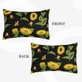 thumbnail image 4 of Daiia Bees and Sunflowers Bedding Waterproof Pillow Protector Zippered Queen – Bed Bug Proof Pillow Encasement-14"x20", 4 of 9