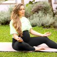 thumbnail image 3 of Leggings de maternidad Walifrey de cintura alta con bolsillos, negro, talla L, 3 of 7