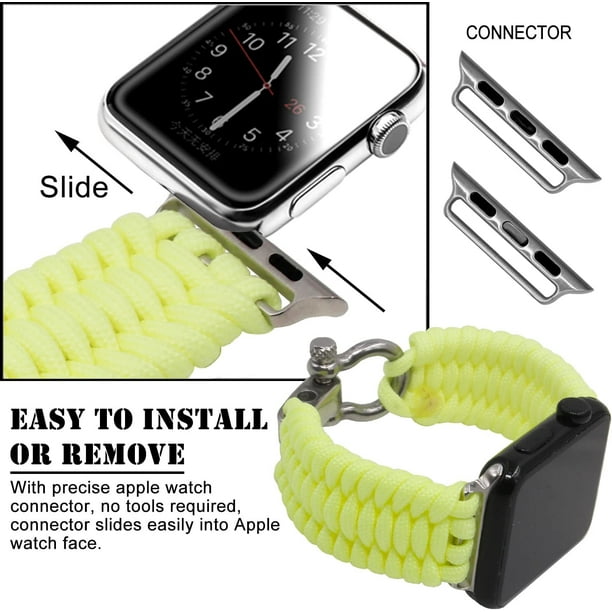 Paracord apple hotsell watch band 38mm