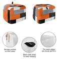 thumbnail image 3 of Orange Grey Geometric Toaster Cover 2 Slice, Modern Black White Abstract Art Dustproof Bakeware Oven Protector with Top Hook, Waterproof Small Kitchen Appliance Toasters Dust Cover, 12"x7.5"x8", 3 of 5
