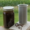 thumbnail image 5 of AOOOWER Coffee Filter 304 Top Food Grade Stainless Steel Tea Cold Brew Coffee Maker Reusable Strainer Mesh Wide Mouth Filter, 5 of 10