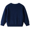 thumbnail image 5 of Tigivemen Girl's Knitted Sweaters Cherry Crewneck Long Sleeve Pullover Tops Fall Winter Clothes Size 4-5 Years,Navy, 5 of 5