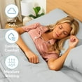 thumbnail image 4 of CGK Linens 4-Piece Ultra Soft & Comfy Hotel Luxury Sheet Set - King Size Cooling Bed Sheet Fits 8"-16" Mattresses, Light Grey, 4 of 6