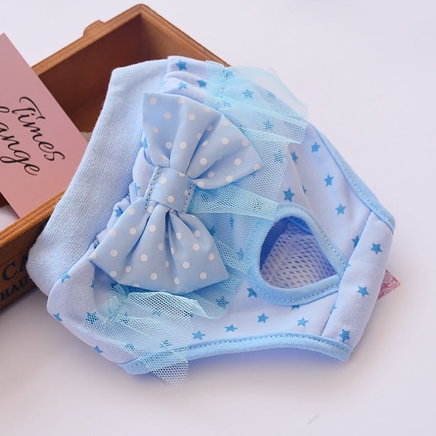 onlyliua Liquidación Pantalones Fisiológicos para Mascotas, Pantalones Menstruales de Princesa de Malla de Encaje, Ropa Interior de Peluche
