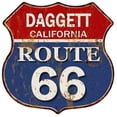 thumbnail image 1 of DAGGETT, CALIFORNIA Route 66 Shield Metal Sign Man Cave Garage 211110013041, 1 of 1