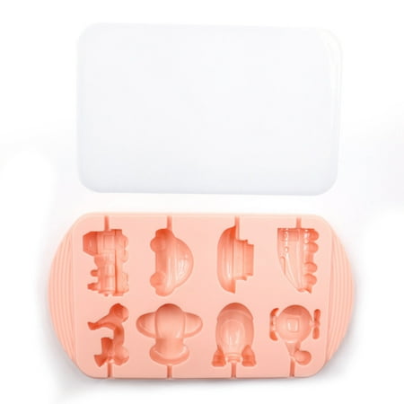 

Lollipops Chocolate Silicone Mould No Deformation Mould Easy to Clean for Pudding Cheese Stick Pink Style 1