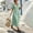 Green, variant on IUYRTFE Women's V Neck Button Down Midi Dress Short Sleeve Lightweight Casual Summer Flowy Dress with Pockets