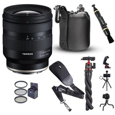 UPC: 0192223186293 | 11-20mm f/2.8 Di III-A RXD Lens for Sony E  Bundle with ProOptic 67mm Filter Kit  Octopus Tripod Kit  Sling Strap  Lens Cleaner  Lens Pouch