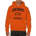 thumbnail image 4 of Cincinnati Classic Football Arch Adult Unisex Hoodie - 3X-Large - Orange, 4 of 6