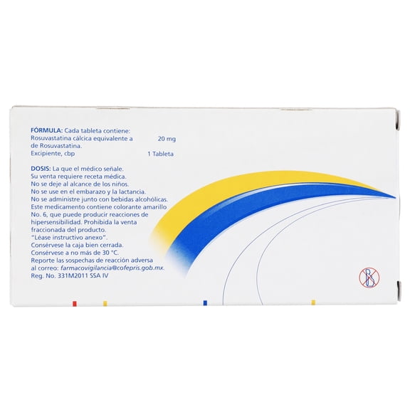 Rosuvastatina 20 Mg 15 Tab LGEN