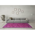thumbnail image 3 of Ahgly Company Indoor Square Oriental Pink Industrial Area Rugs, 5' Square, 3 of 4