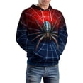 thumbnail image 3 of LAOLIUSN Novelty Long Sleeve Hoodie Funny Spider Graphic Sweatshirts S-4XL, 3 of 7