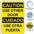 thumbnail image 3 of ADA CENTRAL SIGNS - OSHA Warning Please Use Other Door Sign in English and Spanish Language - ADA Compliant Digitally Printed Text Wall Signs - Safety Signs for Warehouse, Work Site - Plastic 5” x 7”, 3 of 7
