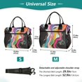 thumbnail image 4 of FORMRS Insulated Lunch Bag Unisex Large Capacity with Shoulder Strap, Colorful Black, 4 of 6