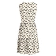 thumbnail image 7 of TaTaai Women Summer Random Print V-Neck Sleeveless Button Front Long Beach Dress Soft Breathable Casual Lightweight for Spring Summer Daily Vacation Outfit Gift, 7 of 7