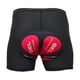 thumbnail image 1 of Pantalones Cortos Acolchados de Algodón para Ciclismo, Medio Pantalón Acolchado para Bicicleta con Cojín de Gel , Negro, XL rojo, 1 of 8