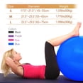 thumbnail image 3 of QUANFENG QF Exercise Ball Yoga Ball with Free Air Pump for Fitness, Balance and Gym Workouts, 200 Lbs. 55 cm, Blue, 3 of 5