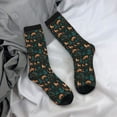 thumbnail image 5 of Haiem Deers In The Forest Pattern Crew Socks – Soft & Durable Moisture-wicking Socks, Stay-Up Fit for Business, Work, and Casual Wear Size 5-11, 5 of 6