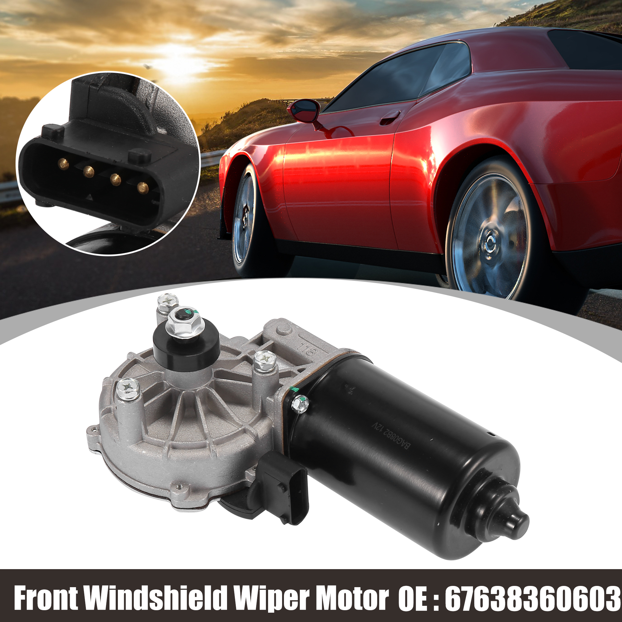 67638360603 Vehicle Front Windshield Wiper Motor Metal for BMW 