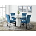 thumbnail image 2 of Picket House Furnishings Odette White Round Dining Table Complete in White, 2 of 11