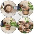 thumbnail image 3 of Shisuyan Wooden Barrel Brown 3Pcs 4.7x3.5x3.9In, 3 of 8