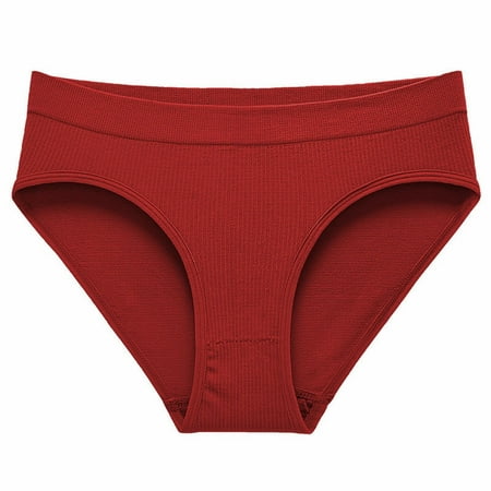 

Tosmy Womens Underwear Women s Panties Cotton Panties Women s Briefs Briefs Trendy Ribbed Bikini Set Panties For Women