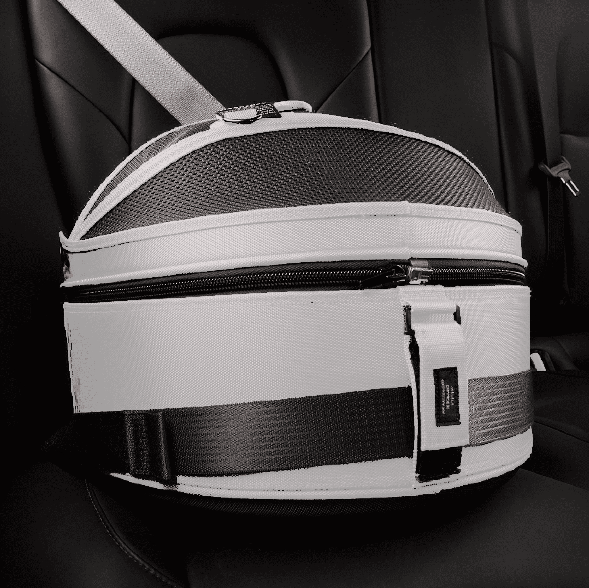 Sleepypod Mobile Pet Bed — Multi-use Travel Pet Bed, Crash-Tested Car Seat, & Carrier for Dogs and Cats up to 15 Pounds (Arctic White)