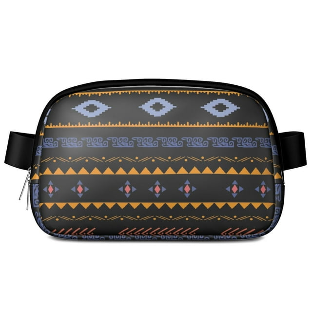 Sac Banane Artistique Boho – Sac Banane Imperméable, Ajustable pour Voyage, Course, Cyclisme (Style Tribal Vintage)