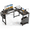 Grey Wood, variant on L Shaped office Computer Desk Corner Workstation with Side Storage Bag and CPU Stand Shelf, 49 Inch, Rustic Brown