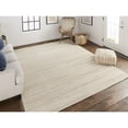 thumbnail image 5 of Feizy Keaton Transitional Solid, Ivory, 10' x 14' Area Rug Stain Fade Resistant Easy Care Casual Stripes Floor Rug for Living room Bedroom, 5 of 6